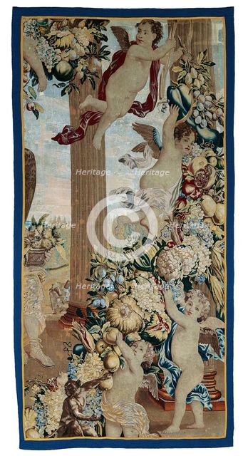 September and October From The Twelve Months of the Year (Fragment), Brussels, After 1675. Creator: Unknown.