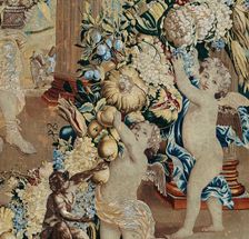 September and October From The Twelve Months of the Year (Fragment), Brussels, After 1675. Creator: Unknown
