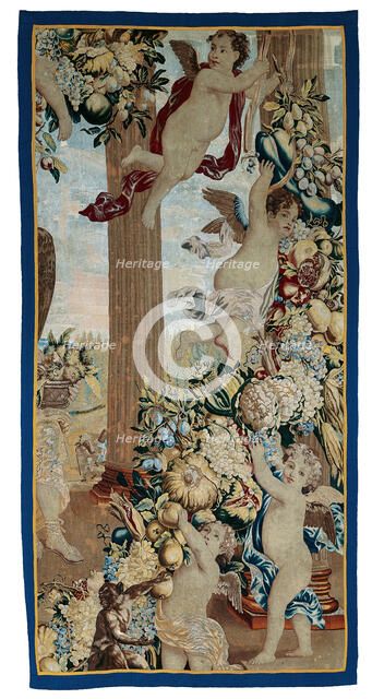 September and October From The Twelve Months of the Year (Fragment), Brussels, After 1675. Creator: Unknown.