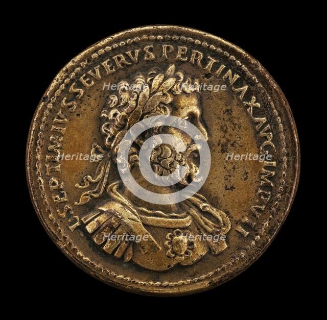 Septimius Severus, Emperor, reigned A.D. 193-211 [obverse]. Creator: Giovanni da Cavino.
