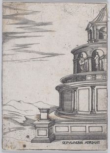 Sepulchrum Adriani (Views of Ancient Roman Temples and Arches), 1535-40., 1535-40. Creator: Anon