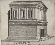 Sepulchrum Antiquum Ad Viam Appiam, ca. 1550-60., ca. 1550-60. Creator: Anon