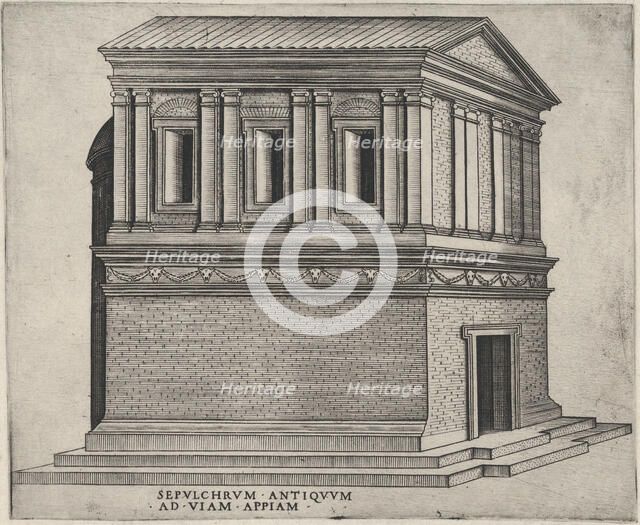 Sepulchrum Antiquum Ad Viam Appiam, ca. 1550-60., ca. 1550-60. Creator: Anon.