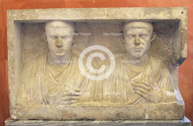 Sepulchral monument of two brothers, second half of 1st century BC. Artist: Unknown