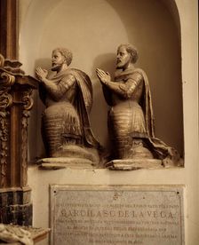 Sepulchre of poet Garcilaso de la Vega (1501-1536) in the chapel of the University of Toledo