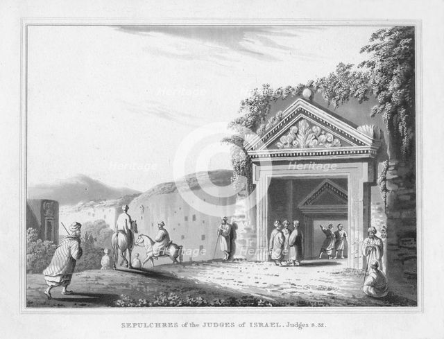 'Sepulchres of the Judges of Israel. Judges 8.32.', 1830. Artist: J Clarke.