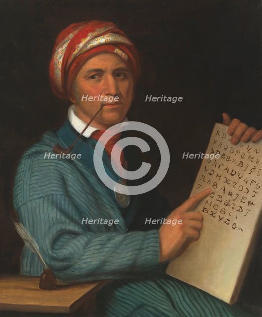 Sequoyah, c. 1830. Creator: Henry Inman.