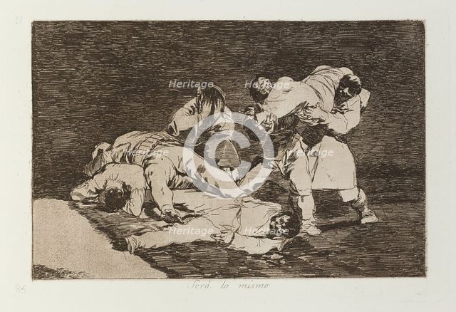 Será lo mismo.; Los Desastres de la Guerra, Madrid 1863. Creator: Francisco Goya.
