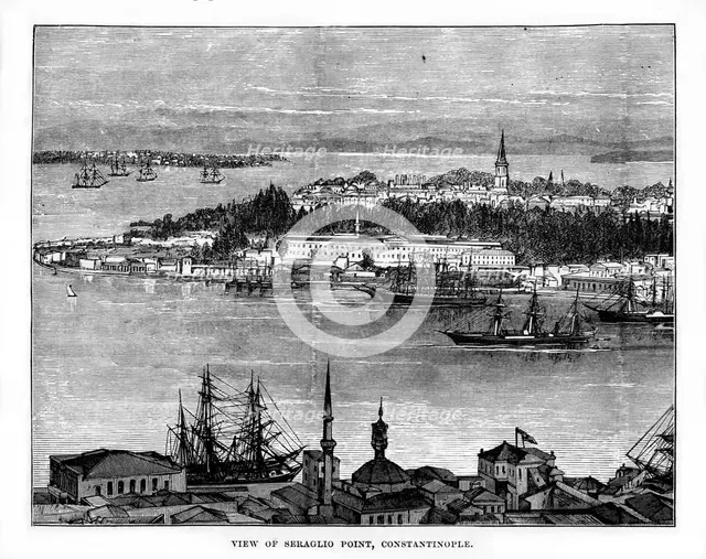 Seraglio Point, Constantinople, Turkey, 19th century. Artist: Unknown