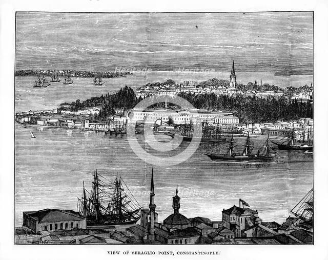 Seraglio Point, Constantinople, Turkey, 19th century. Artist: Unknown