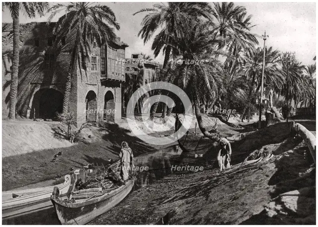 Serai Creek, Basra, Iraq, 1925. Artist: A Kerim