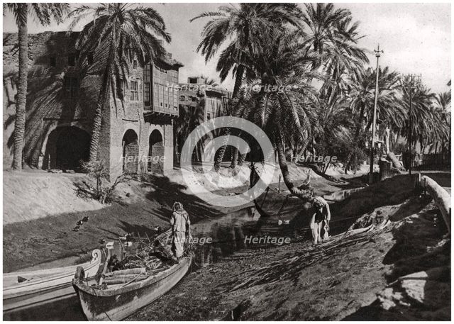 Serai Creek, Basra, Iraq, 1925. Artist: A Kerim