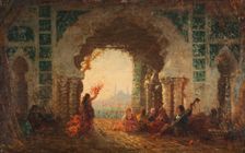 Sérail à Constantinople, la danse de l'almée, between 1880 and 1900. Creator: Felix Francois Georges Philibert Ziem