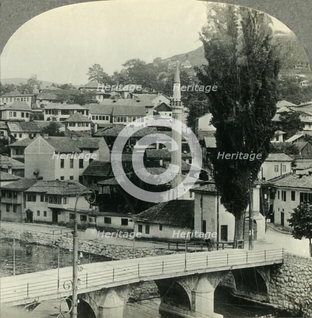 'Serajevo, Yogslavia - Scene of Murder of Crown Prince which Started Flame that Engulfed All Europe' Creator: Unknown.