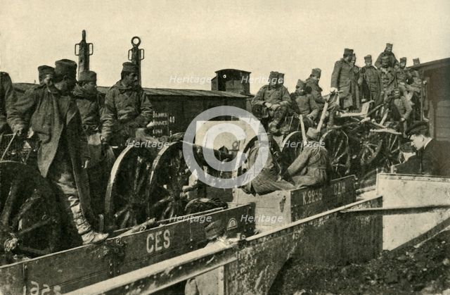 Serbian troops in Greece, First World War, c1916, (c1920). Creator: Unknown.