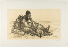 Serbian Cavalry, Second Episode, 1916. Creator: Theophile Alexandre Steinlen
