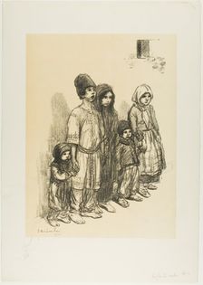 Serbian Children, 1915. Creator: Theophile Alexandre Steinlen