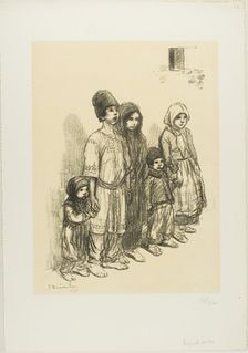 Serbian Children, 1915. Creator: Theophile Alexandre Steinlen