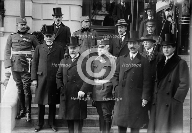 Serbian Mission To The U.S..., 1918. Creator: Harris & Ewing.