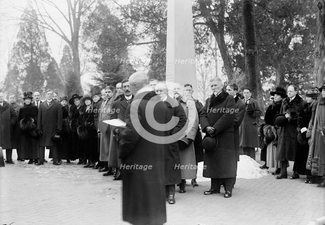 Serbian Mission To The U.S. at Mount Vernon, with Sec. Lansing, 1918. Creator: Harris & Ewing.