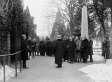 Serbian Mission To The U.S. at Mount Vernon, with Sec. Lansing, 1918. Creator: Harris & Ewing
