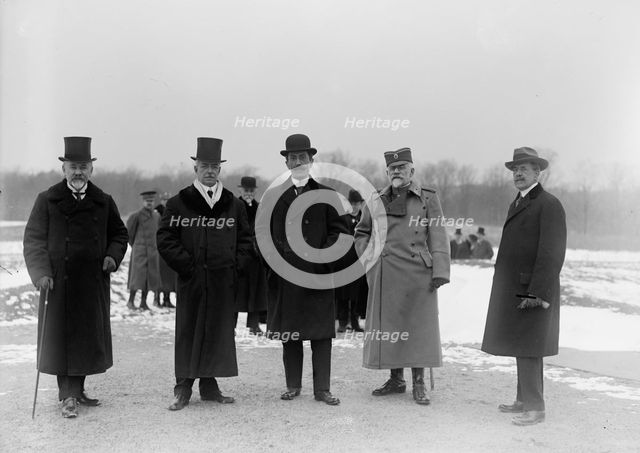 Serbian Mission To The U.S. at Mount Vernon, with Sec. Lansing, 1918. Creator: Harris & Ewing.