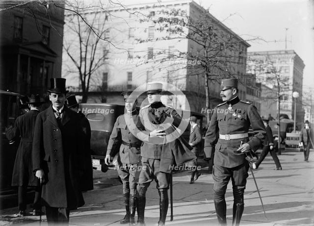 Serbian Mission To The U.S. - Various Groups, 1918. Creator: Harris & Ewing.