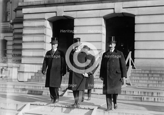 Serbian Mission To The U.S. - Various Groups, 1918. Creator: Harris & Ewing.