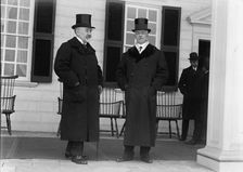 Serbian Mission To The U.S. at Mount Vernon, with Sec. Lansing, 1918. Creator: Harris & Ewing