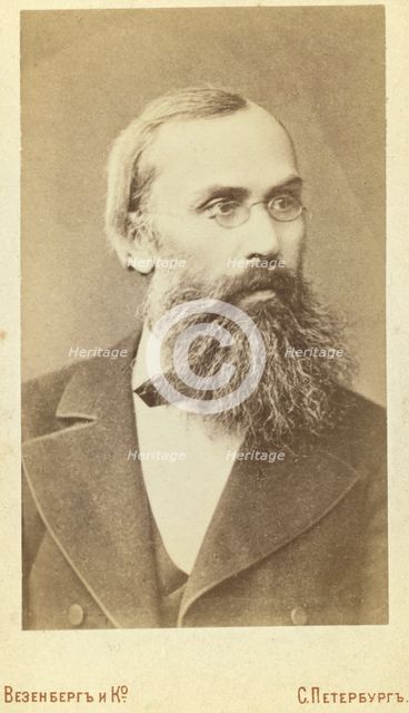 Serge i Vasilevich Maksimov, head-and-shoulders portrait, facing slightly..., between 1880 and 1886 Creator: Unknown.