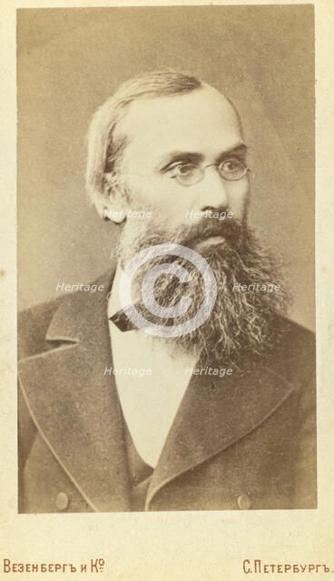 Serge i Vasilevich Maksimov, head-and-shoulders portrait, facing slightly..., between 1880 and 1886 Creator: Unknown.