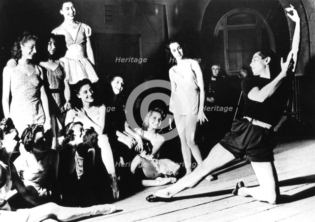 Serge Lifar and the Paris Opera Ballet, Paris, 1940-1944. Artist: Unknown