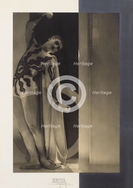 Serge Lifar in the ballet "Bacchus and Ariane", 1931. Creator: Baron Adolf Edward Sigismond de Meyer.