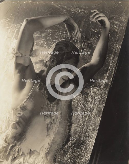 Serge Lifar in the Ballet "Le Spectre de la Rose" (The Spirit of the Rose) by Michail Fokine, 1931. Creator: George Platt Lynes.