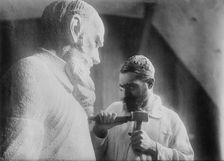 Serge Mercouroff and "Tolstoi", between c1910 and c1915. Creator: Bain News Service