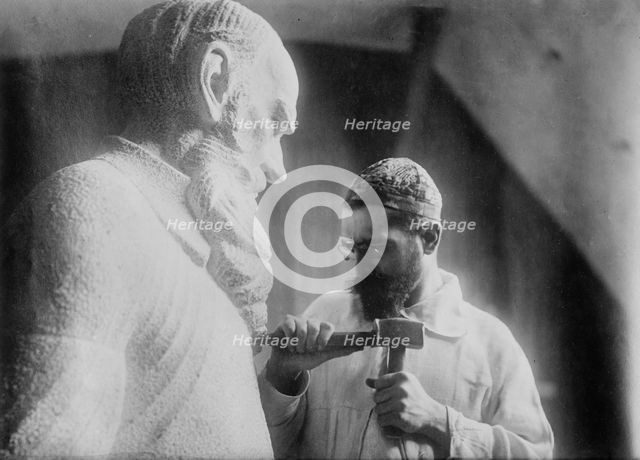 Serge Mercouroff and "Tolstoi", between c1910 and c1915. Creator: Bain News Service.