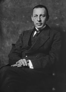 Serge Rachmaninoff, portrait photograph, 1918 Dec. 10. Creator: Arnold Genthe