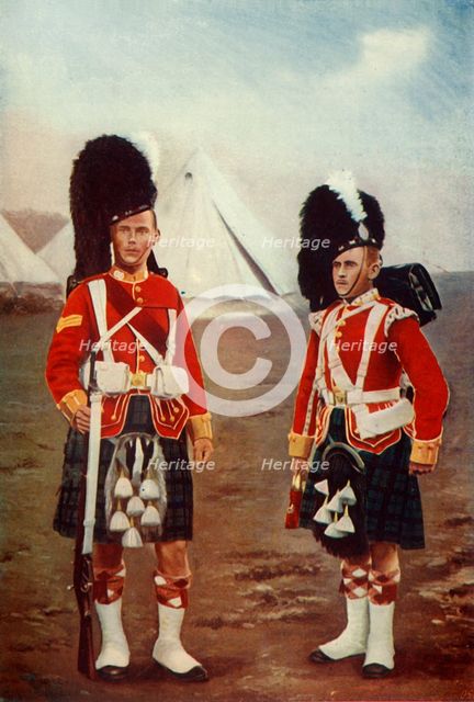 'Sergeant and Bugler, 1st Argyle and Sutherland Highlanders', 1900. Creator: Gregory & Co.