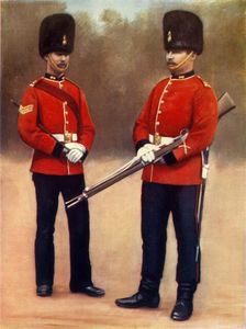 Sergeant and Private of the Dubin Fusiliers 1900. Creator: Gregory & Co