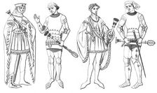 Sergeant at arms, 14th century (1849).Artist: Edward May