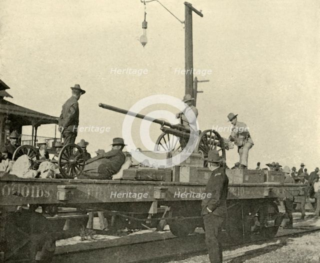 'Sergeant Borrowe and the Dynamite Gun', Spanish-American War, June 1898, (1899).  Creator: Burr McIntosh.