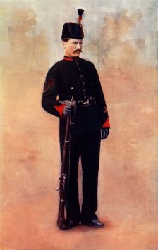 Sergeant of the King's Royal Rifles 1900. Creator: Gregory & Co