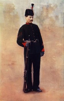 Sergeant of the King's Royal Rifles 1900. Creator: Gregory & Co