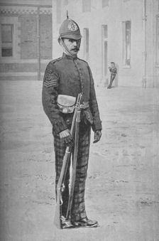 Sergeant, The Cameronians (Scottish Rifles) c1880. Artist: Gregory & Co