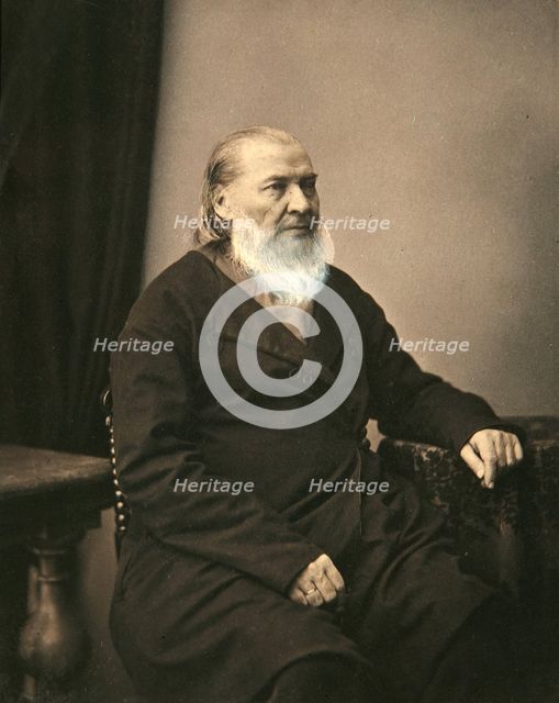 Sergei  Aksakov, Russian author, 1850s. Artist: Karl August Bergner