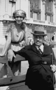 Sergei Diaghilev and Olga Khokhlova, 1928