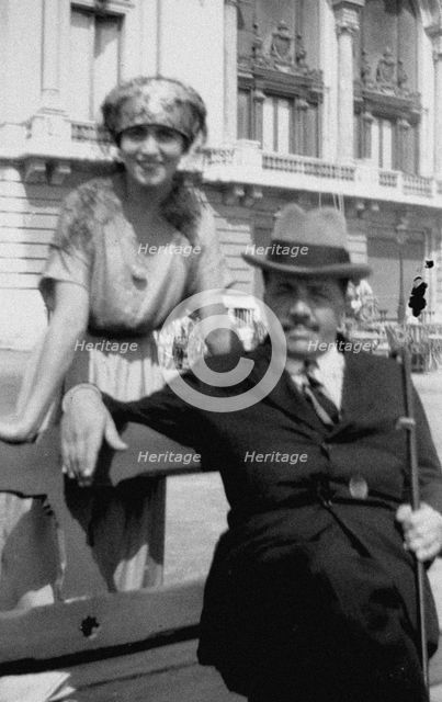 Sergei Diaghilev and Olga Khokhlova, 1928.