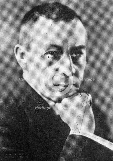 Sergei Rachmaninoff (1873-1943), Russian-American composer, pianist, and conductor. Artist: Unknown
