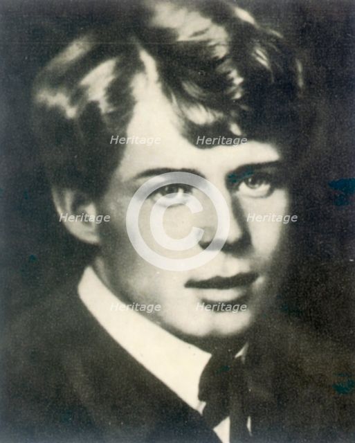 Sergei Yesenin, Russian poet, 1910s. Artist: Unknown