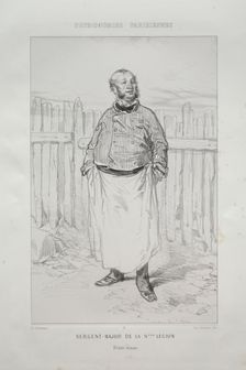 Sergent - Major de la Nième Légion. Creator: Paul Gavarni (French, 1804-1866)